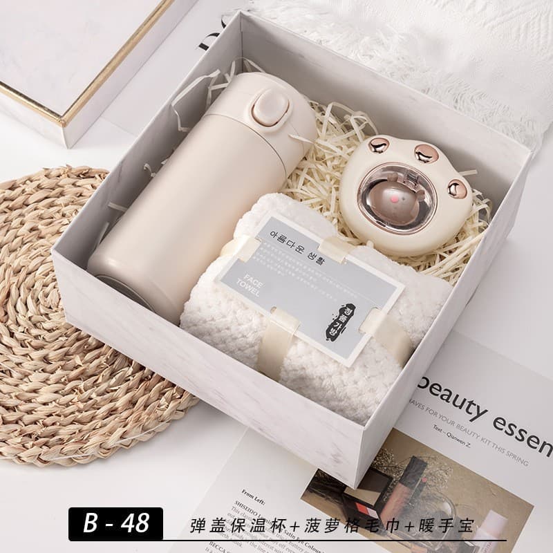 Practical Souvenir Small Gift Cup Set for Company Holiday Opening Event Birthday New Year Gift Box