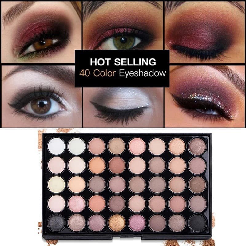 Cross-Border Hot Selling Matte Eyeshadow Palette for European and American Markets, Domestic Brand Earth Tone Fairy Eyeshadow Palette 40 Colors