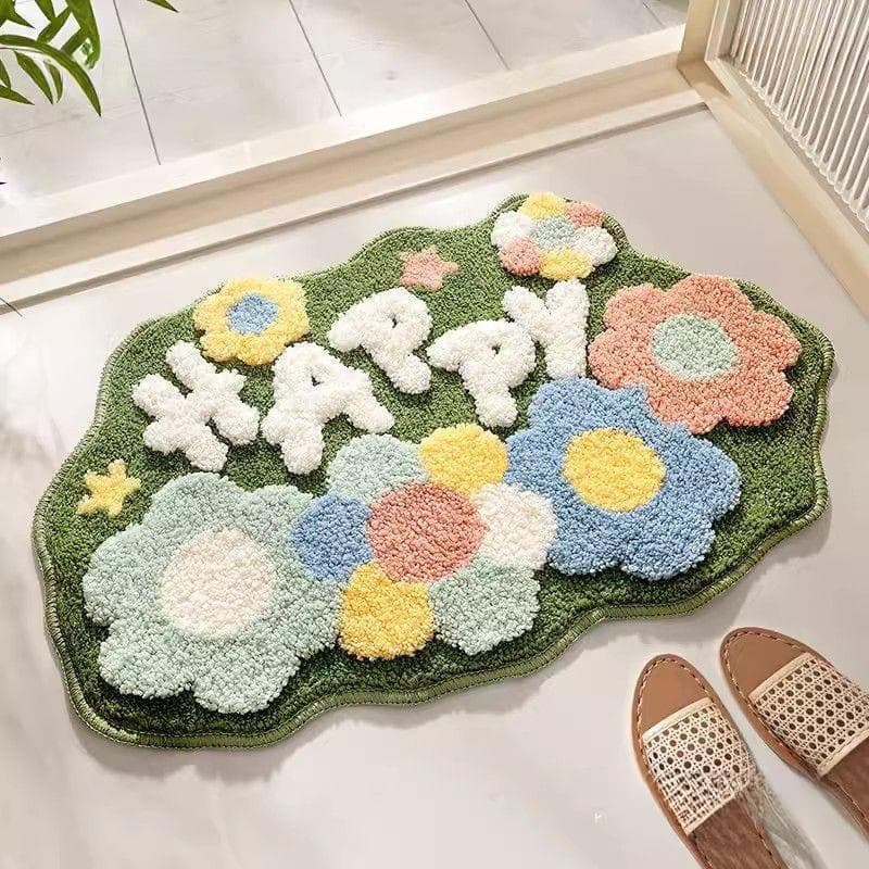 Dopamine Bath Mat, Water-Absorbing Foot Mat for Bathroom, Kitchen, Entrance, and Toilet, Non-Slip Carpet, Home Floor Mat
