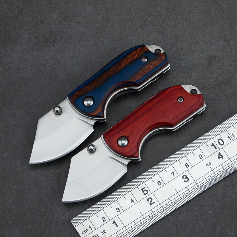 Outdoor Folding Knife Mini Pocket Knife Camping Tactical Knife Portable Multi-function Survival Tool Keychain Knife