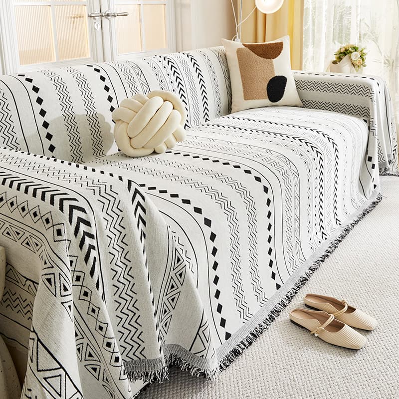 Simple Modern Anti-Slip Sofa Cover Cushion Protector Cat Scratch Proof Dustproof Cover Cloth Sofa Seat Pad Cover