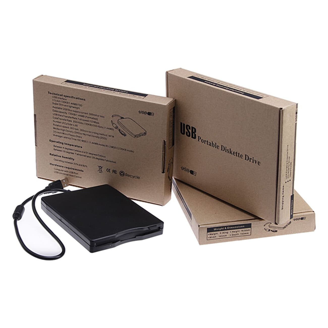 Factory direct supply of USB floppy drives, external floppy drives, portable laptop FDD 1.44M external floppy drives.