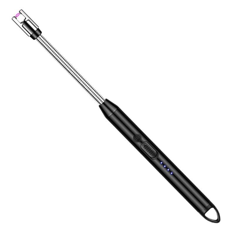 New USB Arc Charging Pulse Igniter with Visible Battery, Strong Wind Resistance, 360° Rotation, Kitchen Use