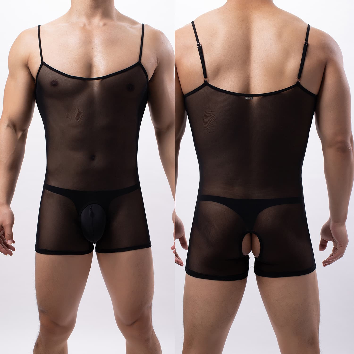 Wholesale Unisex Mesh Bodysuit with Cutout Details Sexy Lingerie E701