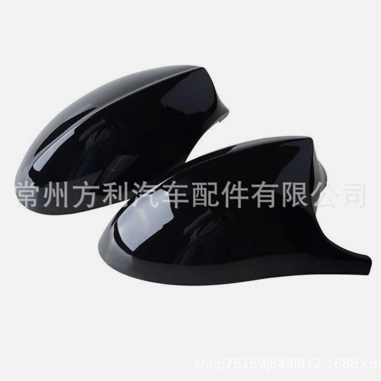Compatible with BMW E90 E92 05-08 Rearview Mirror Gloss Black Horn Mirror Housing Shell Cover
