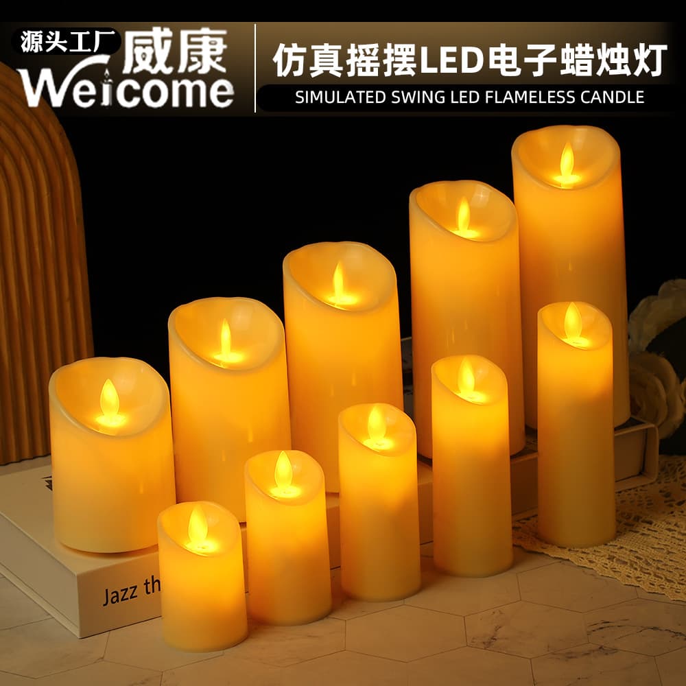 Factory Direct LED Electronic Candle Light, Simulated Flickering Flame, Birthday Wedding Decoration, Club Atmosphere Candle Light