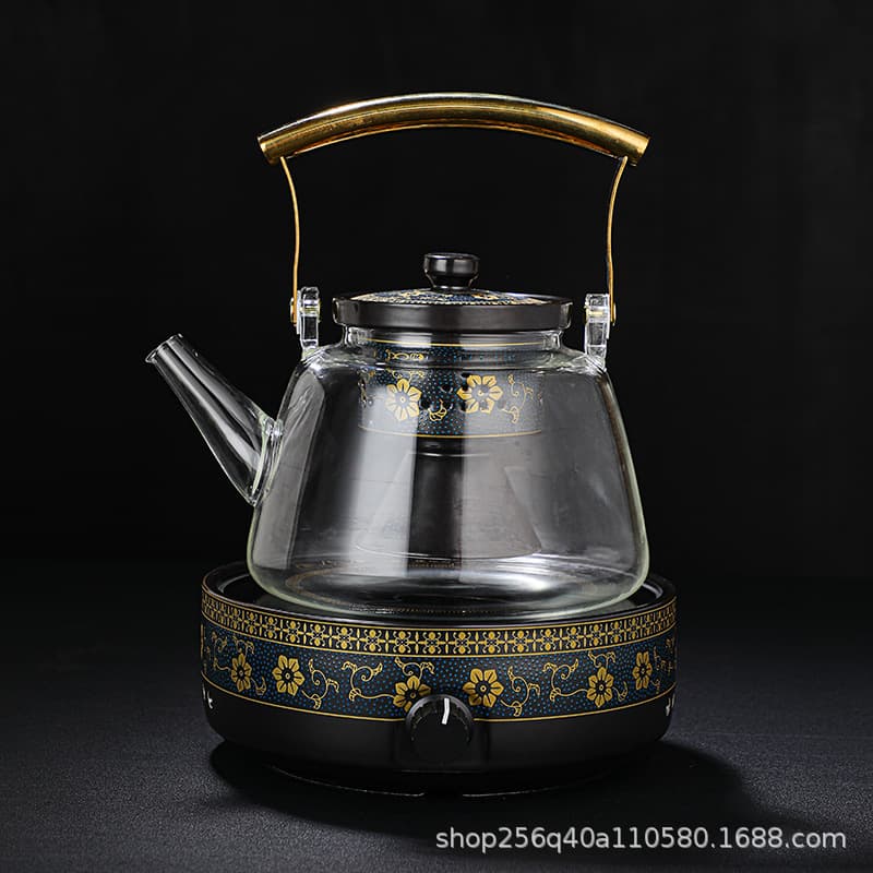 Glass teapot, tea brewing stove, tea set, popular electric ceramic stove, small automatic tea maker, health pot