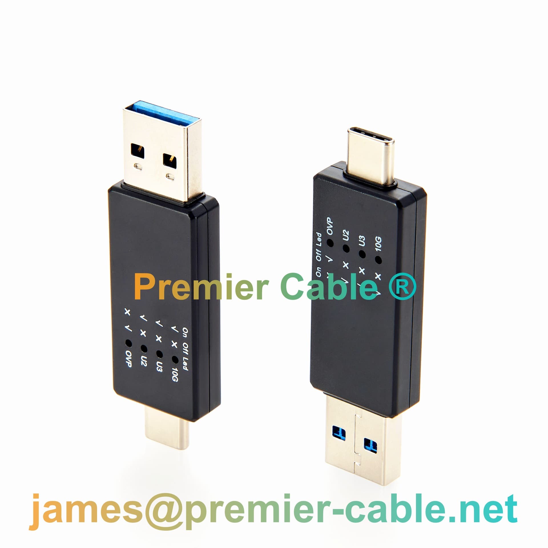 10Gbps High-Speed USB Interface Tester USB2.0 USB3.0 USB3.1 Speed Detector Type-C