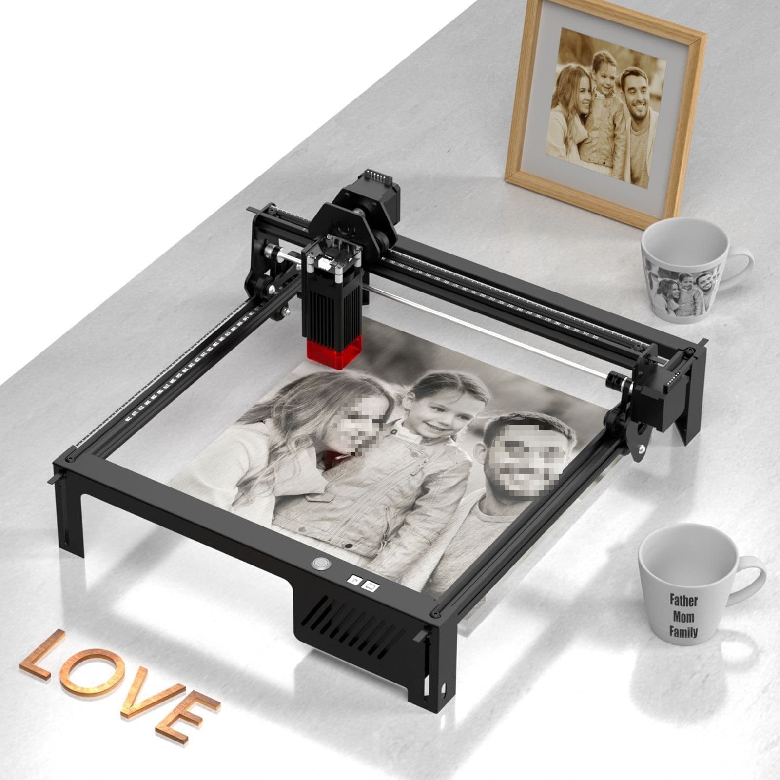 Liurong Laser Engraving Leaf Art Desktop Home Business Small Automatic Stainless Steel Cutting Machine