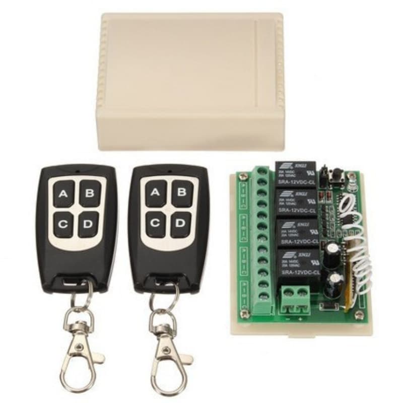 12V 4-Channel Wireless Remote Control Switch 1-to-2/315/433 Optional Remote Controller Wireless Control Switch In Stock