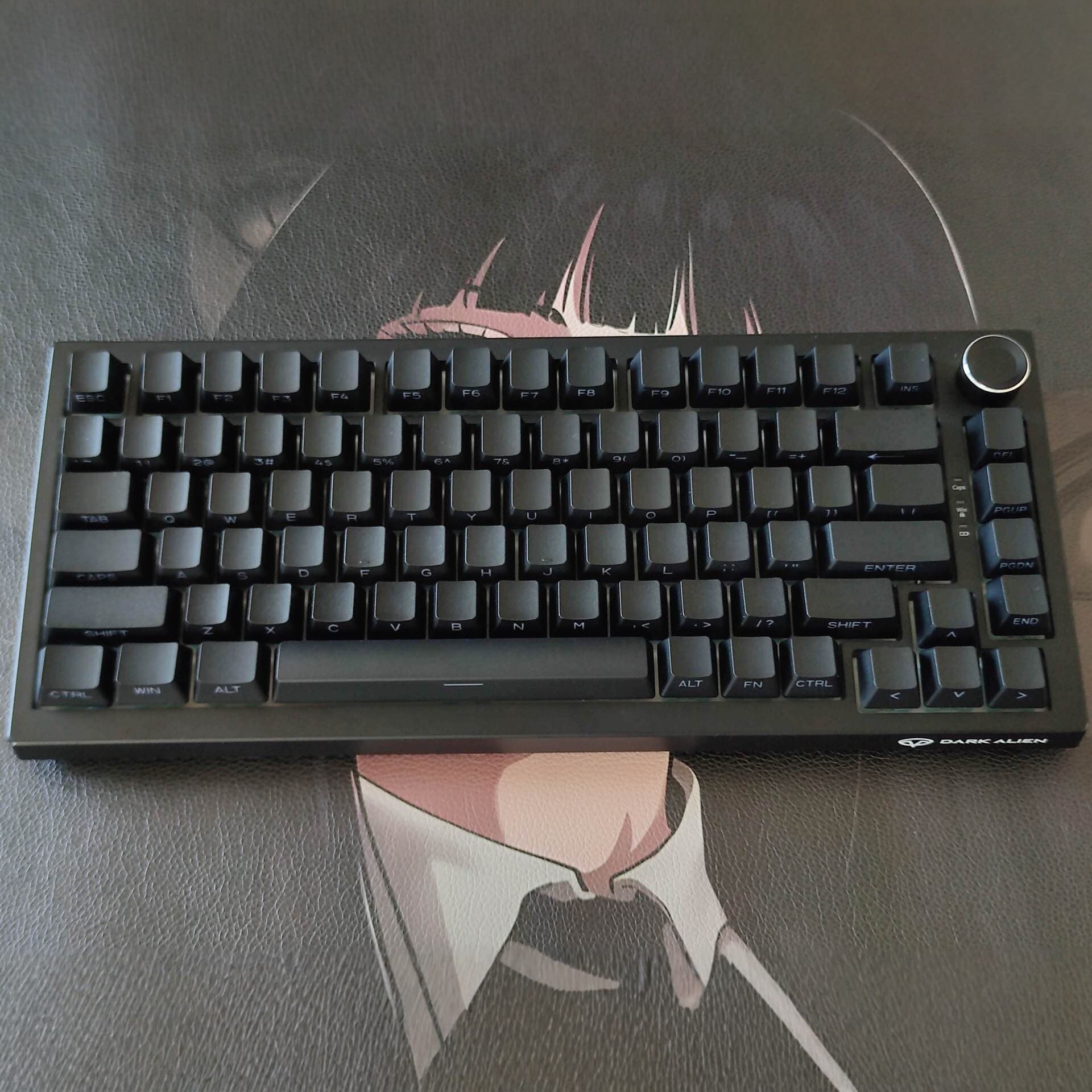 Solid Color Side-Printed Keycaps for Mechanical Keyboard Magnetic Axis Keycaps Black White Side-Printed Keycaps