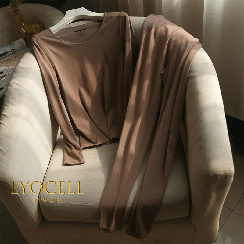 Self-Heating! Silk Wool Stretch Base Layer Thermal Underwear, Autumn Clothes and Pants Set, Autumn/Winter G102109