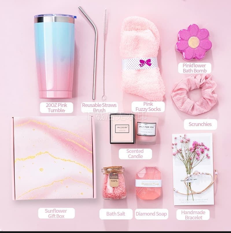 Cross-border Gift Set Mother's Day Gift Box Scented Candle Bath Gift Box Creative Birthday Gift Wholesale