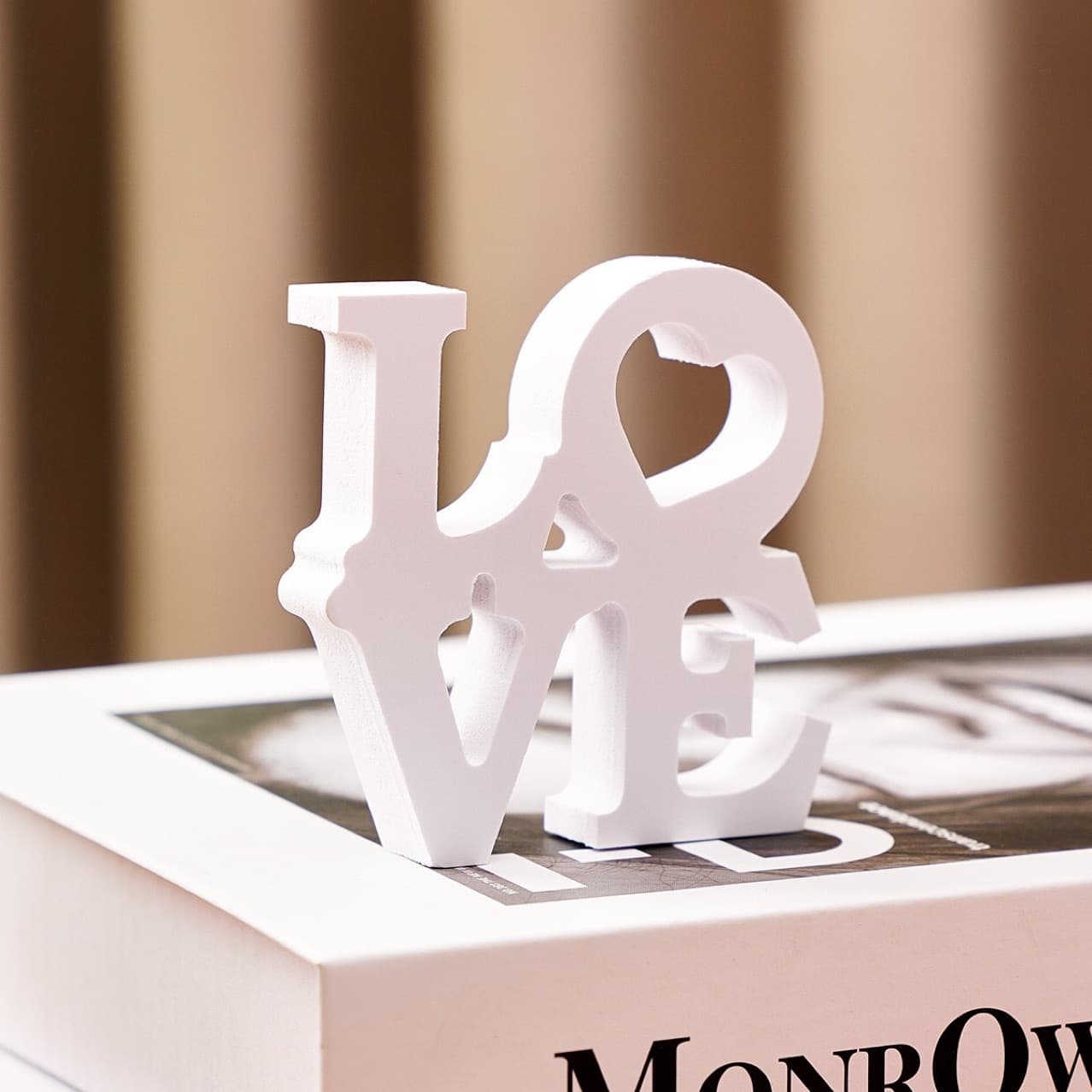 Love Letter Ornaments, Valentine's Day Wedding Anniversary Decoration Love Ornaments White Red PVC American Style