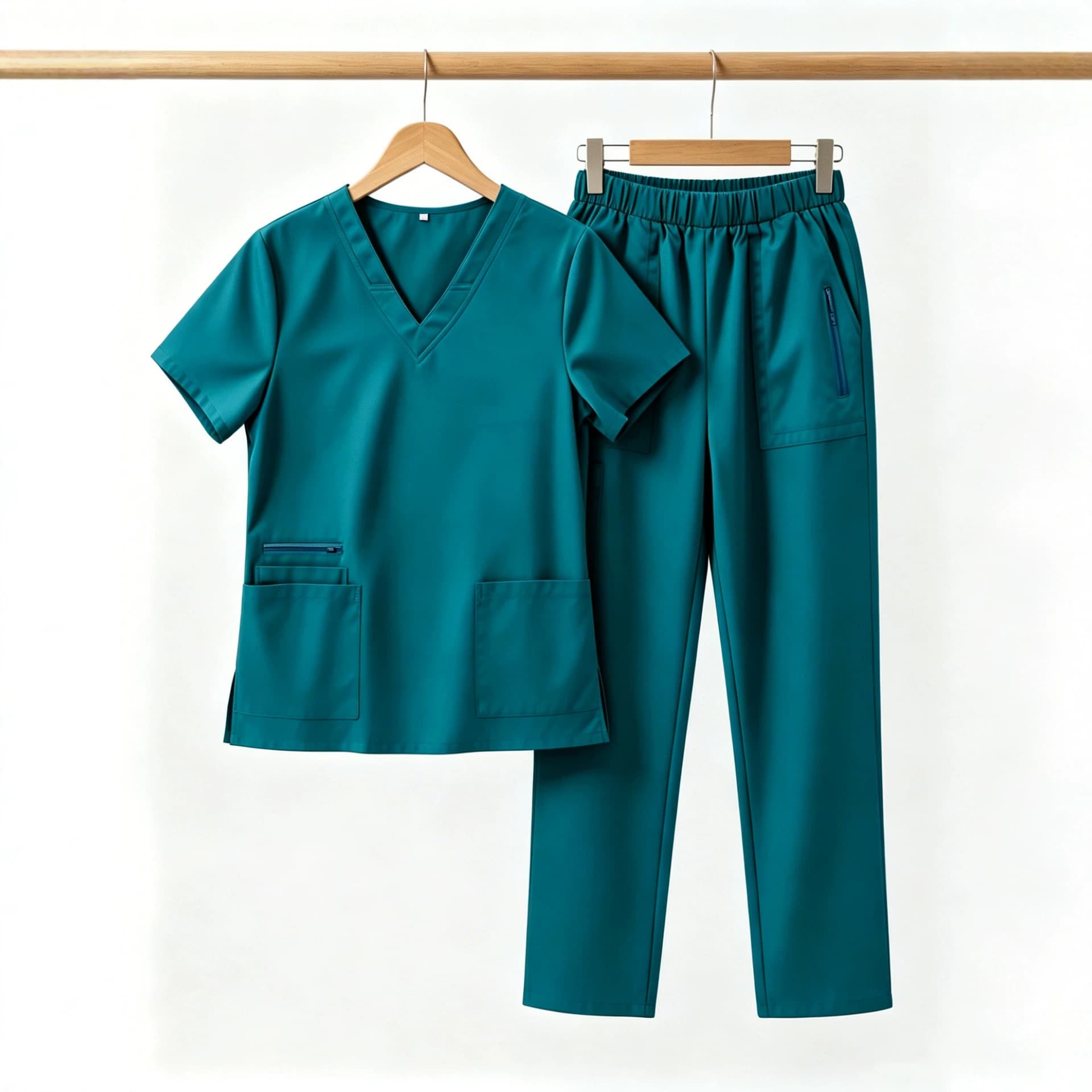Cross-Border Solid Color Short-Sleeve Set, Women's Medical Beauty Salon Fashion Office Workwear, Casual Sportswear Set