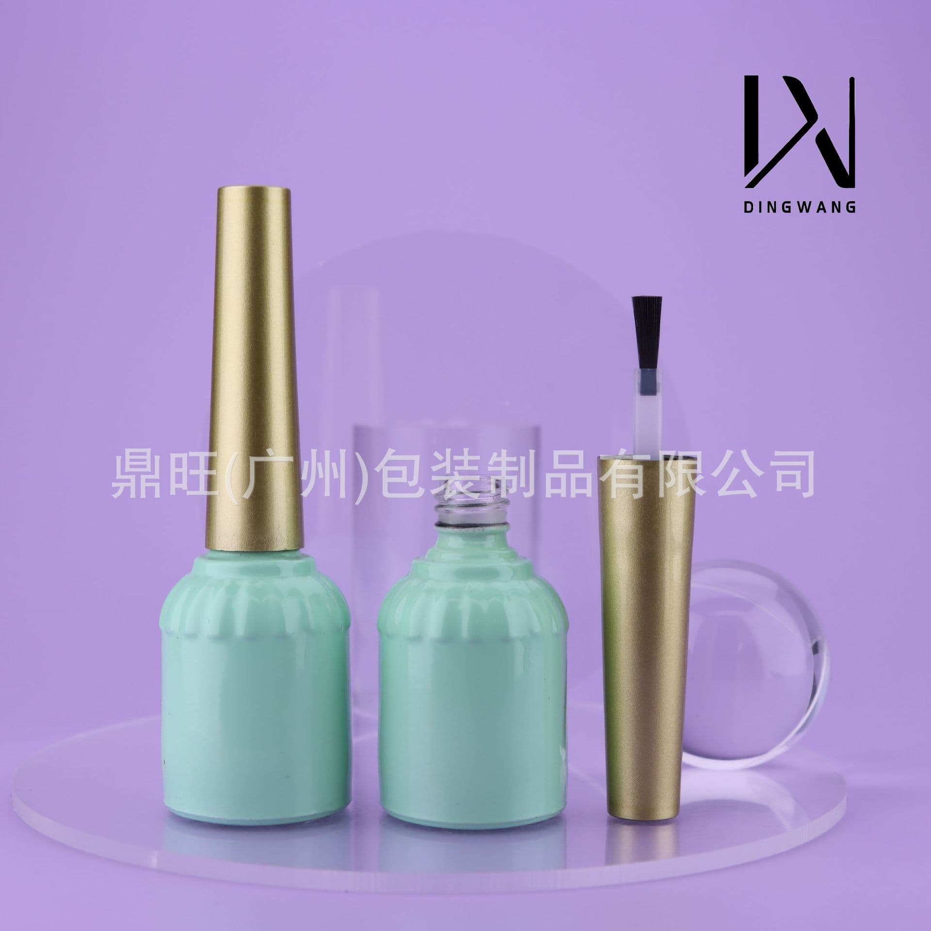 12ml Cylindrical Nail Gel Empty Bottle, Spray Electroplating Light-Blocking Nail Empty Bottle Refill Bottle, Nail Gel 15ml