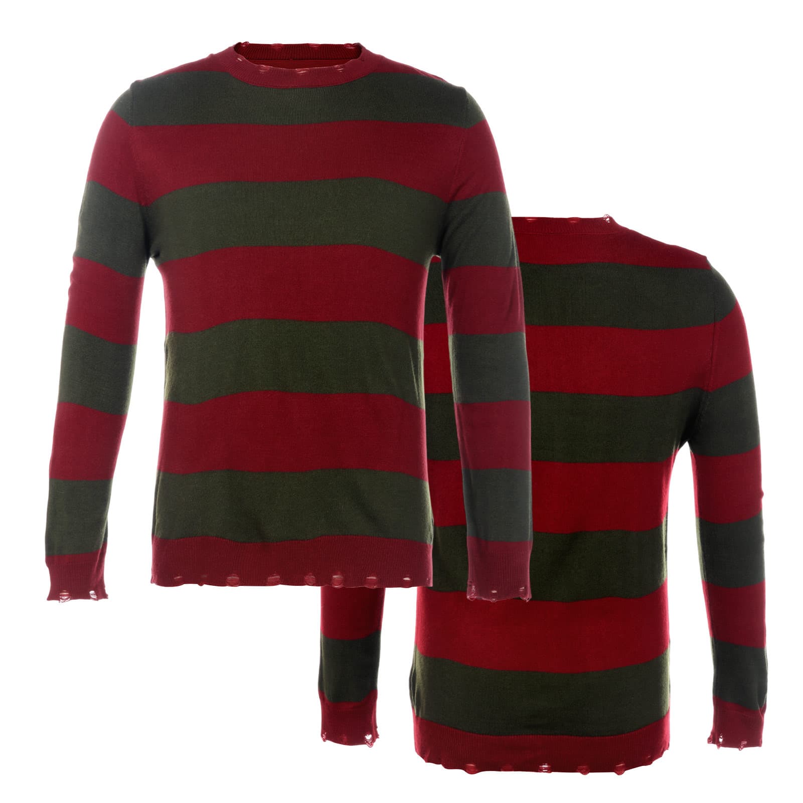 Men's Freddy Sweater Costume Halloween Cosplay Retro Knit Sweater Men's Wool Sweater