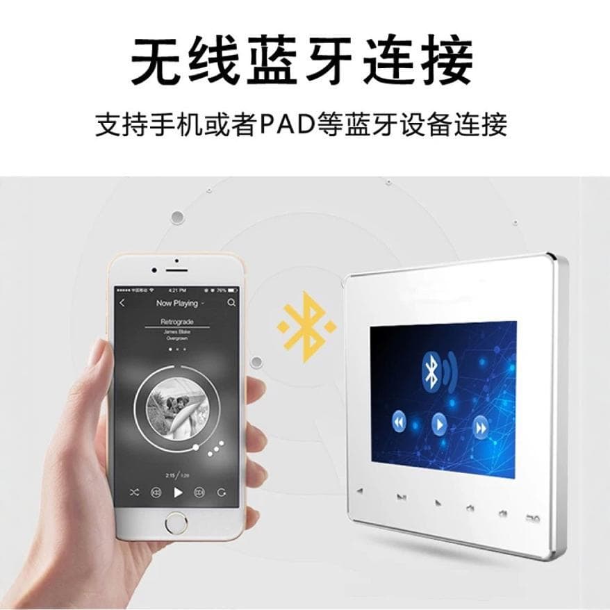 Bluetooth Amplifier - Mini Bluetooth Player for Wall Mounting