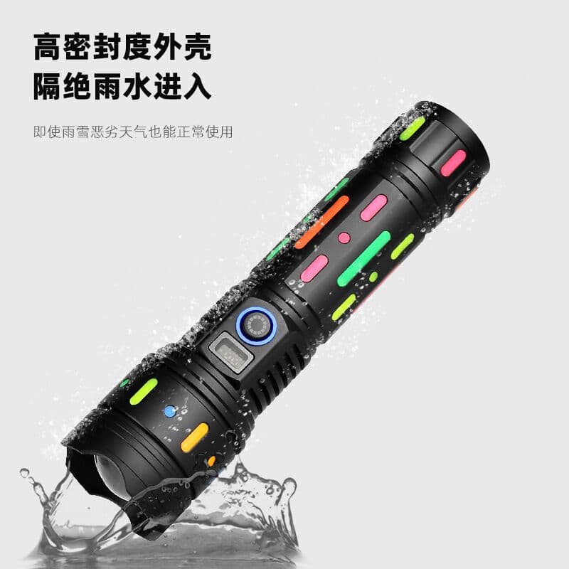 Ultra-Bright Rechargeable Flashlight, High-Power Outdoor Tactical Mini Portable White Laser Long-Range Multi-Function Wholesale