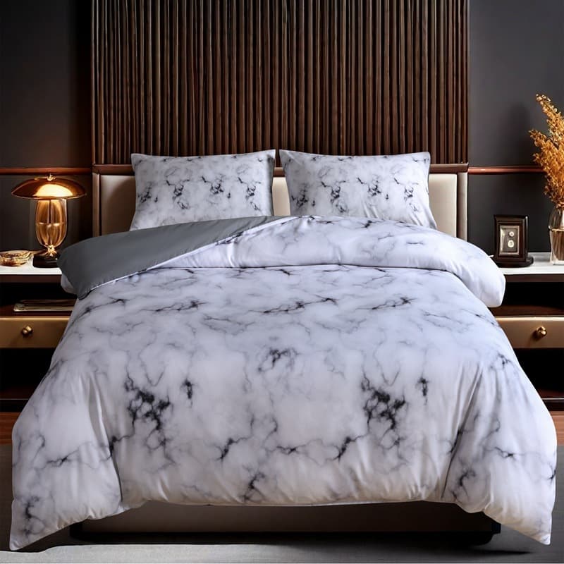 In Stock Cross-Border Digital Printing Bed Sheet Four-Piece Set for Temu and Amazon Bed Wholesale