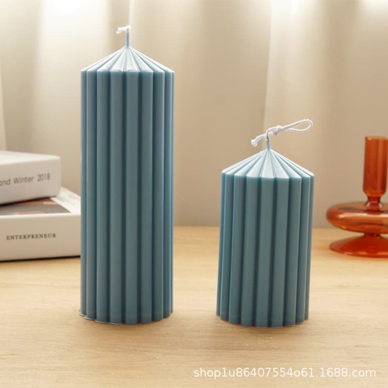 2021 Geometric Shape Sharp Peak Candle Mold Plastic Thick Tooth Bar Aromatherapy Candle Mould Modern Simple Transparent Design