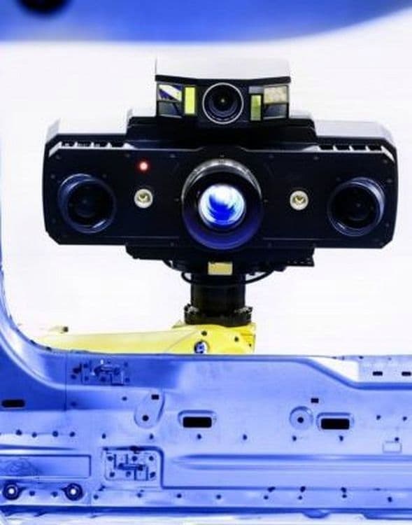 ZEISS GOM ATOS 5 ultra-high-speed 3D laser scanner for measuring 3D laser profiles.