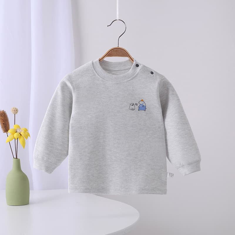 Children's Autumn/Winter Soft Fleece Pajamas, Baby Inner Wear, Boys' Homewear, Girls' Undershirt