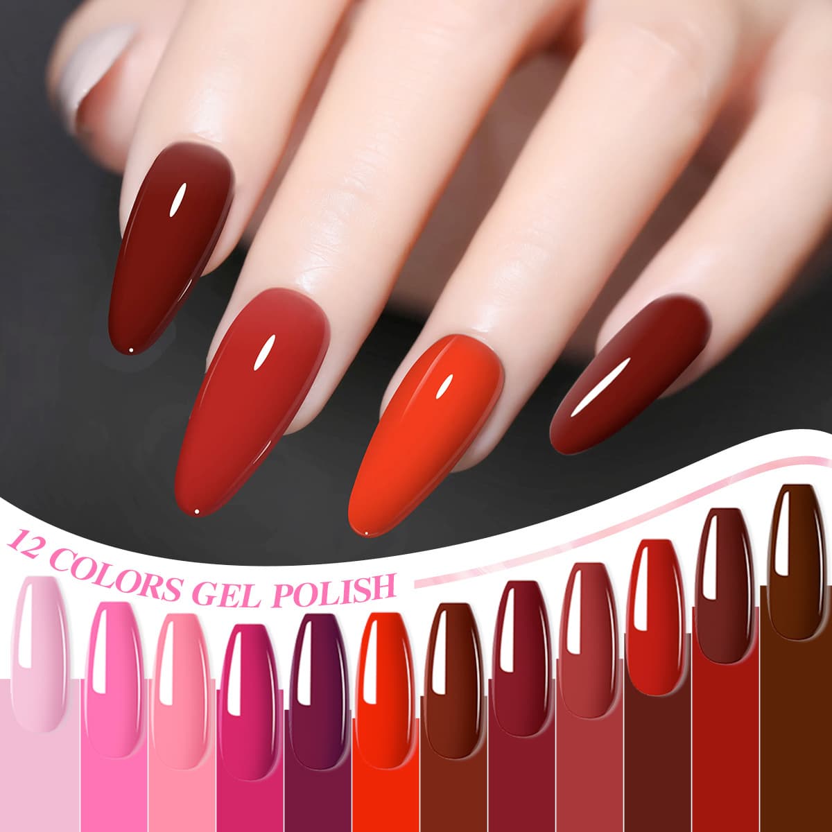 Cross-border special for nail polish color Gel nail polish nail polish red 15ml nail art wholesale