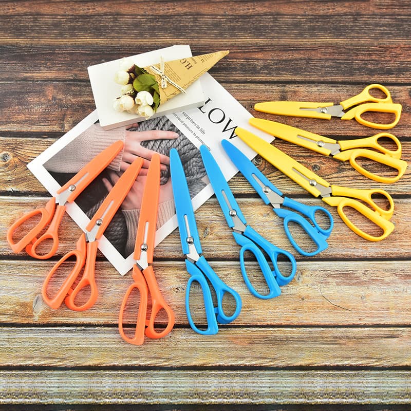 Stainless Steel Tailor's Three-Color Optional Shear Set Sewing Cloth Cutting Scissors Household Tailor's Big Scissors Tailor's Tools