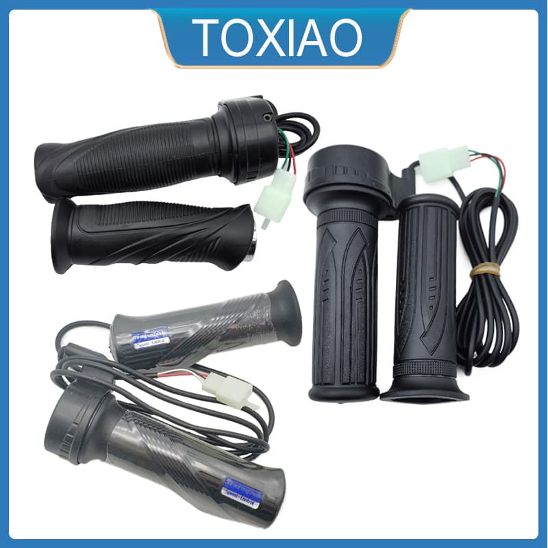 Universal Electric Tricycle Throttle Grip Speed Control Cable 1.5M Long Hall-Type Throttle for Electric Bicycle Modification