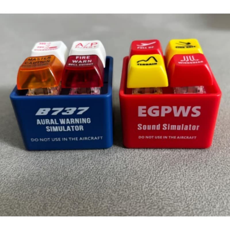 New Cross-Border EGPWS Warning Sound Simulator Pilot Crew Alert Keychain Pendant Toy