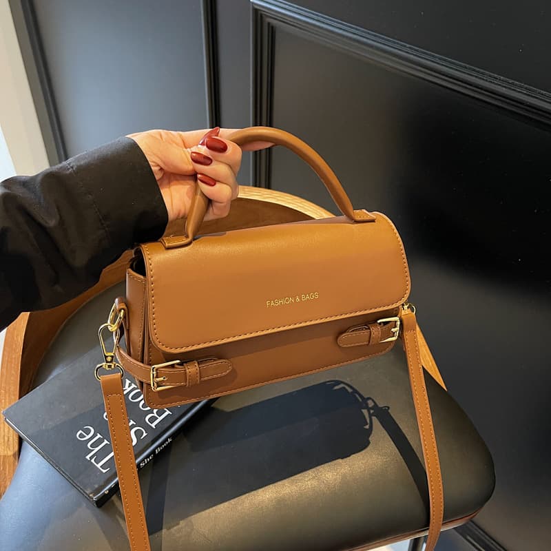 High-End Quilted Embroidery Commuter Handbag for Women 2025 Spring New Trendy Fashion Casual Commuter Small Square Bag