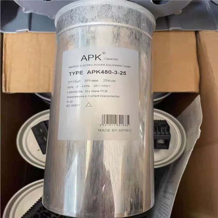 Original Box New APK480-3-25 3*115UF 480V APK Three-Phase AC Filter Capacitor