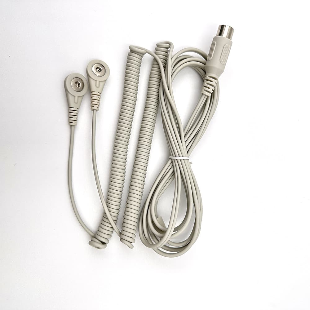 Factory Physiotherapy Electrode Wire Pin Output Line Physiotherapy Spring Wire Instrument Connection Electrode Wire DDS Massage Accessories