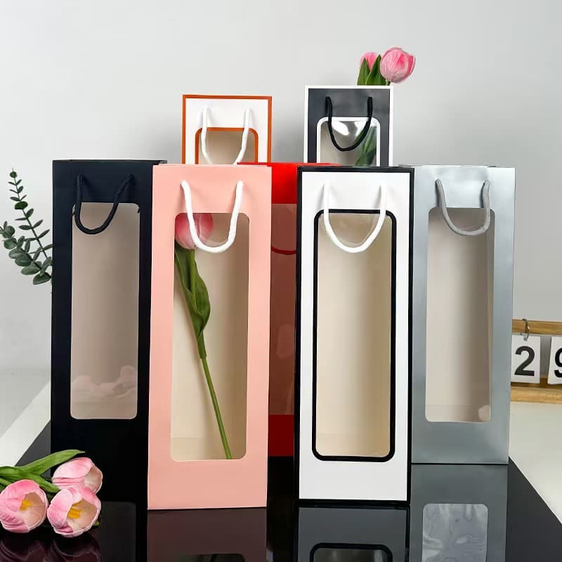 Premium Wine Carrier Bag, Portable Wine Bag, Creative Wedding Wine Gift Bag, Stock Available Factory Direct