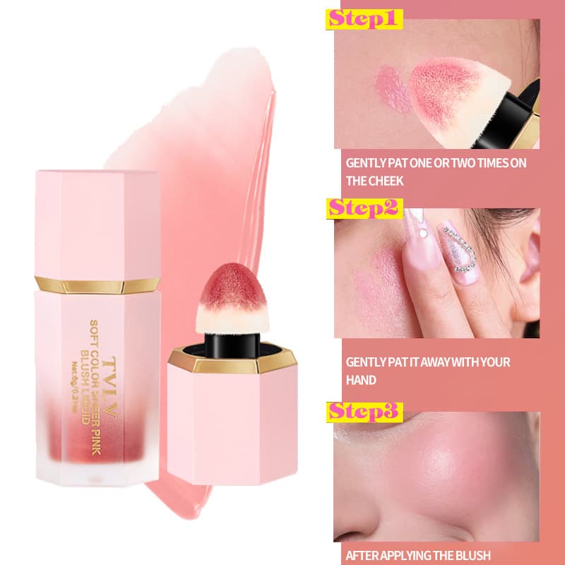 TVLV Liquid Blush Long-lasting Waterproof Natural Radiance Multi-purpose Moisturizing Lip Gloss Cross-border Spot Stock