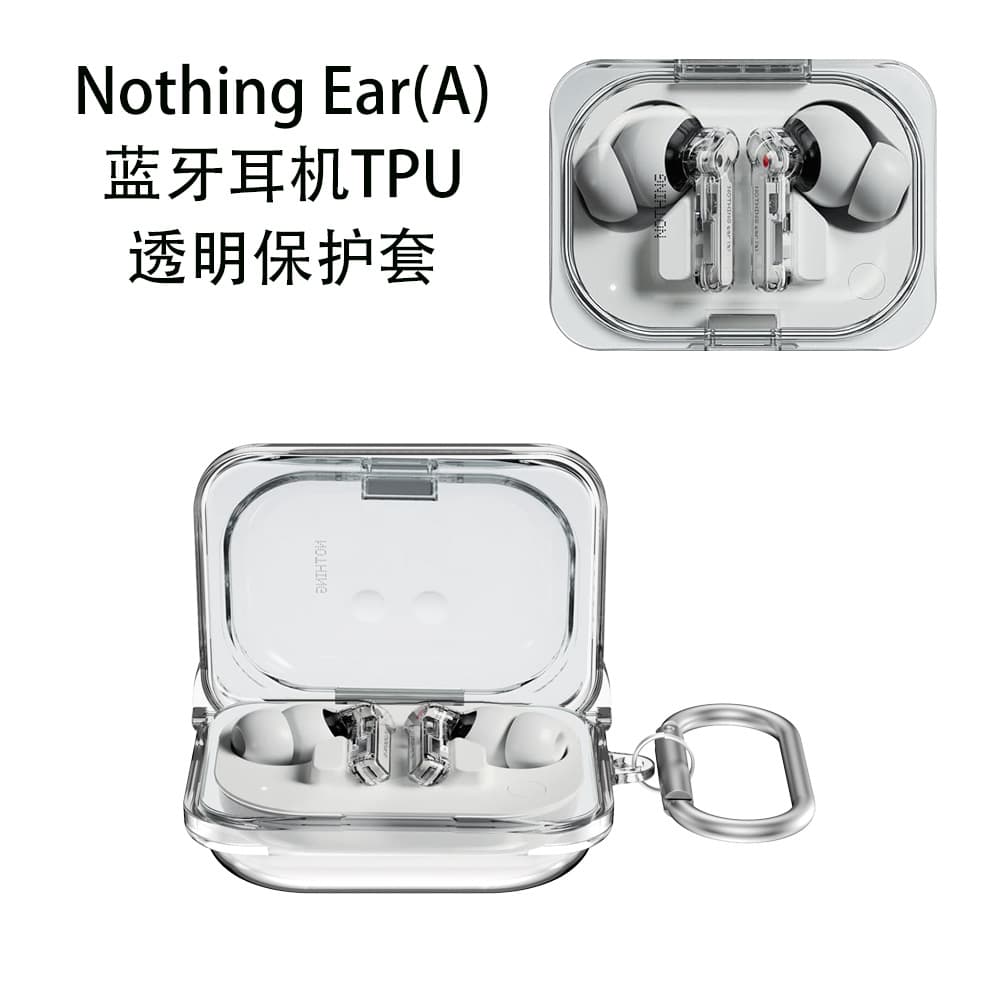 Suitable for Nothing Ear(A) Bluetooth Headset TPU Protective Case Transparent Hard Case Anti-fall and Dust-proof Case Storage