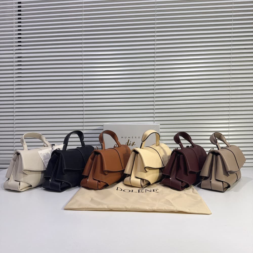 French POLENE niche small smile bag shoulder crossbody bag mokki fashion women's bag high-end handbag