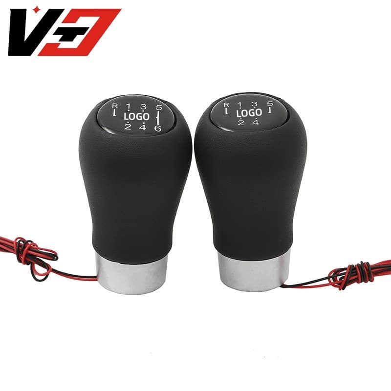 Car Modification LED Glow 5/6 Speed Shift Knob Gear Shift Lever Handle for BMW Auto Parts