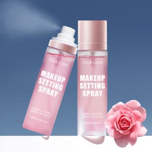 Cross-border no-logo small-batch printable dewy setting spray, hydrating natural glow long-lasting finish