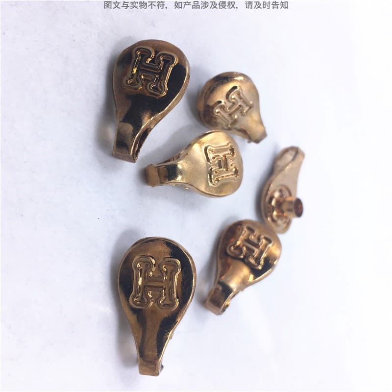 Specialized Eagle Claw Buckle for Running Shoes and Sports Shoes Cross-Border Supply High-Strength Aluminum Alloy Water Drop Gilded Shoe Buckle