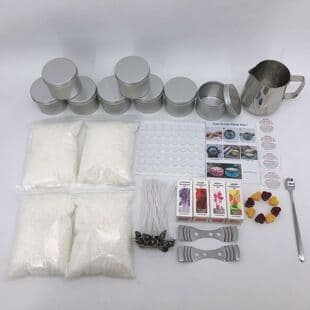 DIY Candle Kit Roopy Scented Candle Making Set with Instructions and Candle Warning Stickers