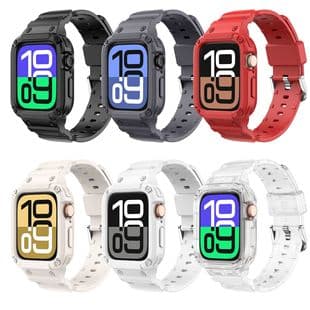 Compatible with Apple Watch One-Piece Band iWatch S1 S1 10 TPU Solid Color Silicone 42/46mm Watch Band