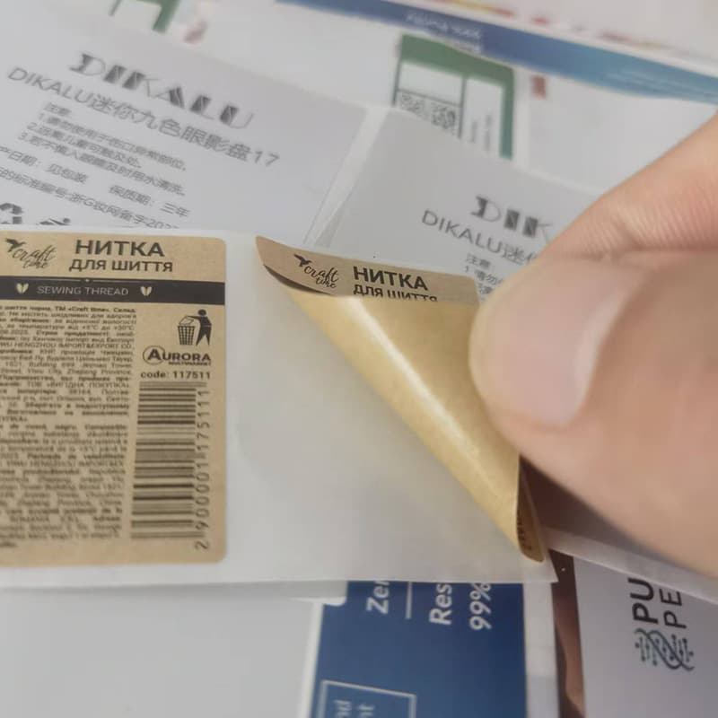 Labels, hot stamping and silver stamping, self-adhesive PVC coated paper self-adhesive stickers, making transparent self-adhesive labels