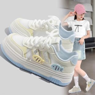 Girls' Shoes Summer 2025 New Trendy Kids Mesh Breathable Sports Shoes, Soft Sole Versatile Board Shoes for Girls