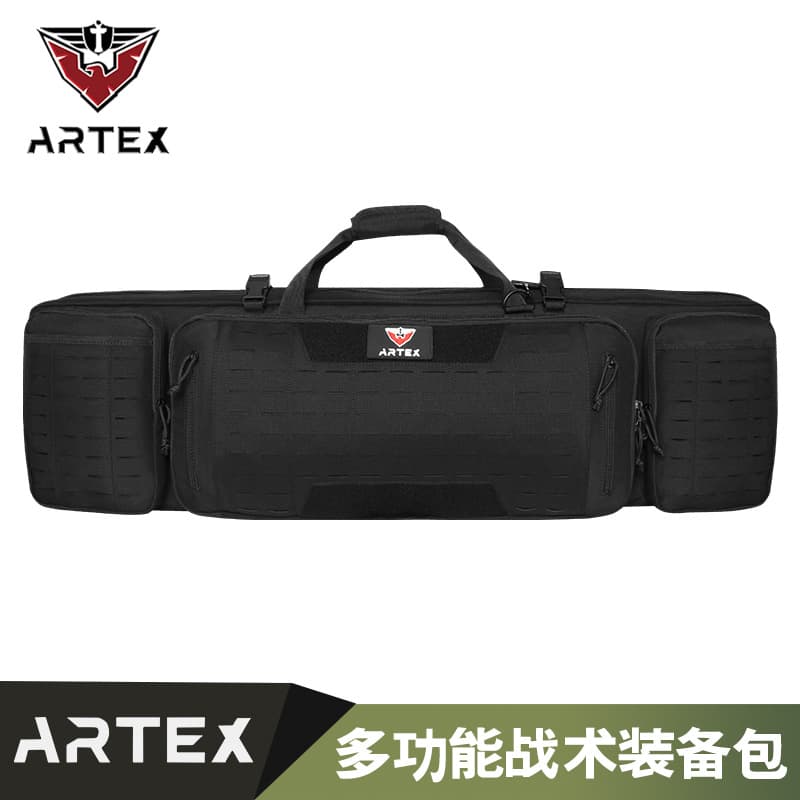 Artex tactical gun bag 1000D double layer military fan wargame hunting CS equipment storage bag outdoor fishing bag