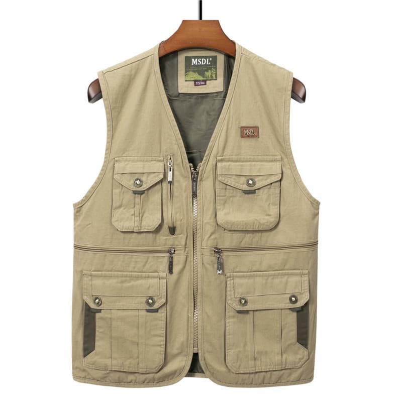 New Autumn Casual Vest for Men, Middle-aged and Young Men, Plus Size Loose Fit Jacket 65