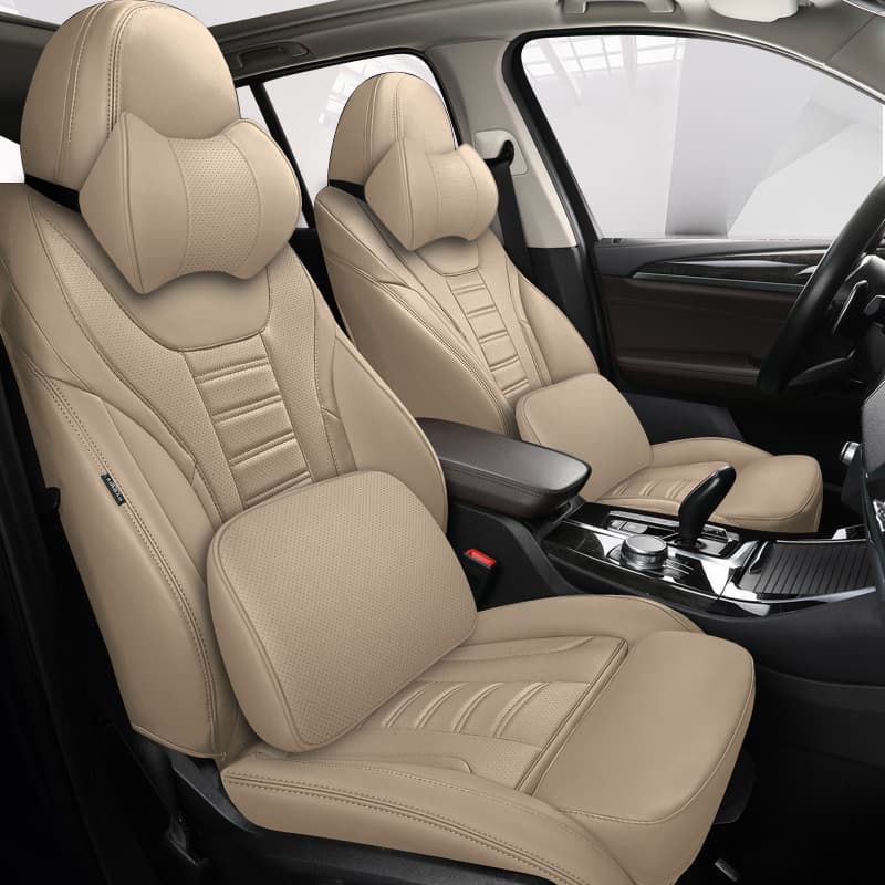 High-Quality Full Nappa Leather Custom Car Seat Covers, Original Texture Design, Five-Seat Set for All Seasons