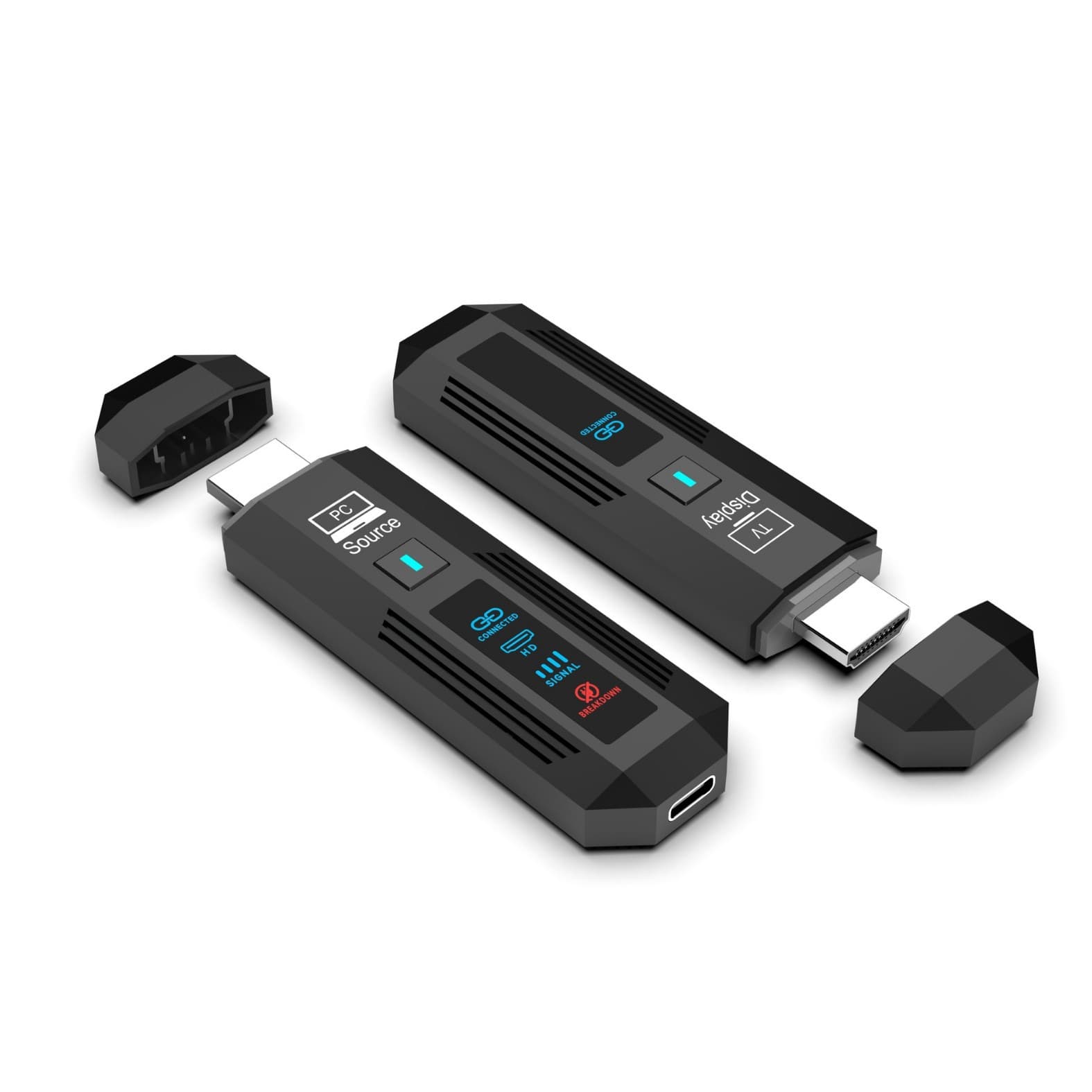 Amazon Hot Selling HDMI Wireless Transmitter Receiver 50M with Display Portable