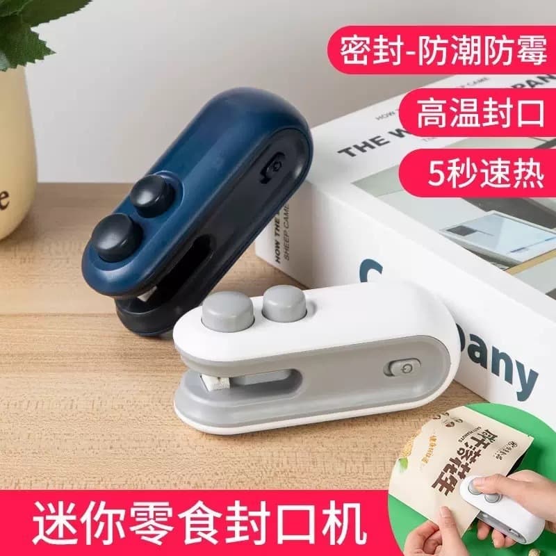 Mini Sealer Cutter & Sealer 2-in-1 Button Snack Sealing Tool Cross-Border Hot Selling Snack Moisture-Proof Hand-Friendly